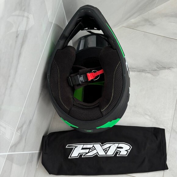 FXR Racing Black/Lime Torque Team Helmet - Size Medium - Picture 6 of 6